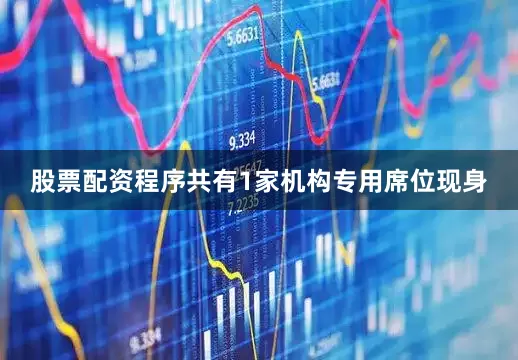 股票配资程序共有1家机构专用席位现身